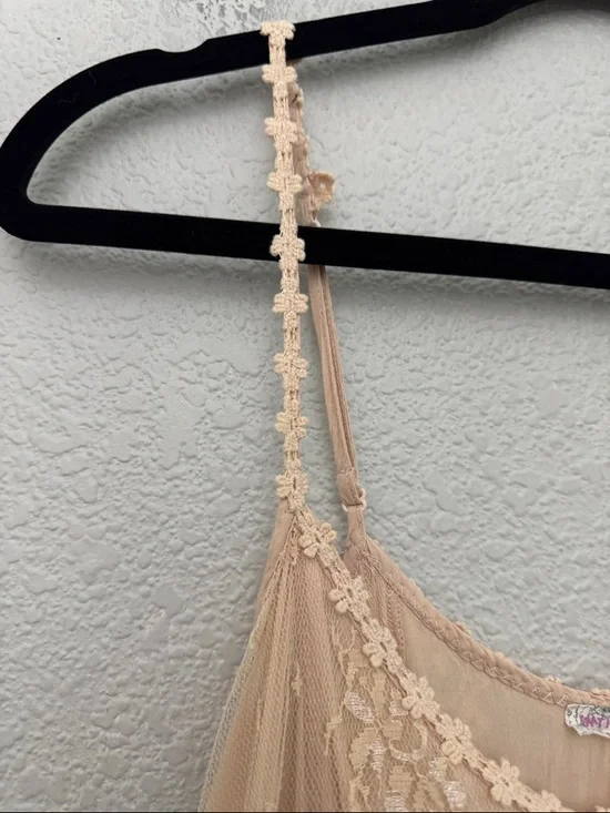 Intimately Free People Voile Pieced Laced Tunic Slip Dress Size XS - Picture 4 of 13